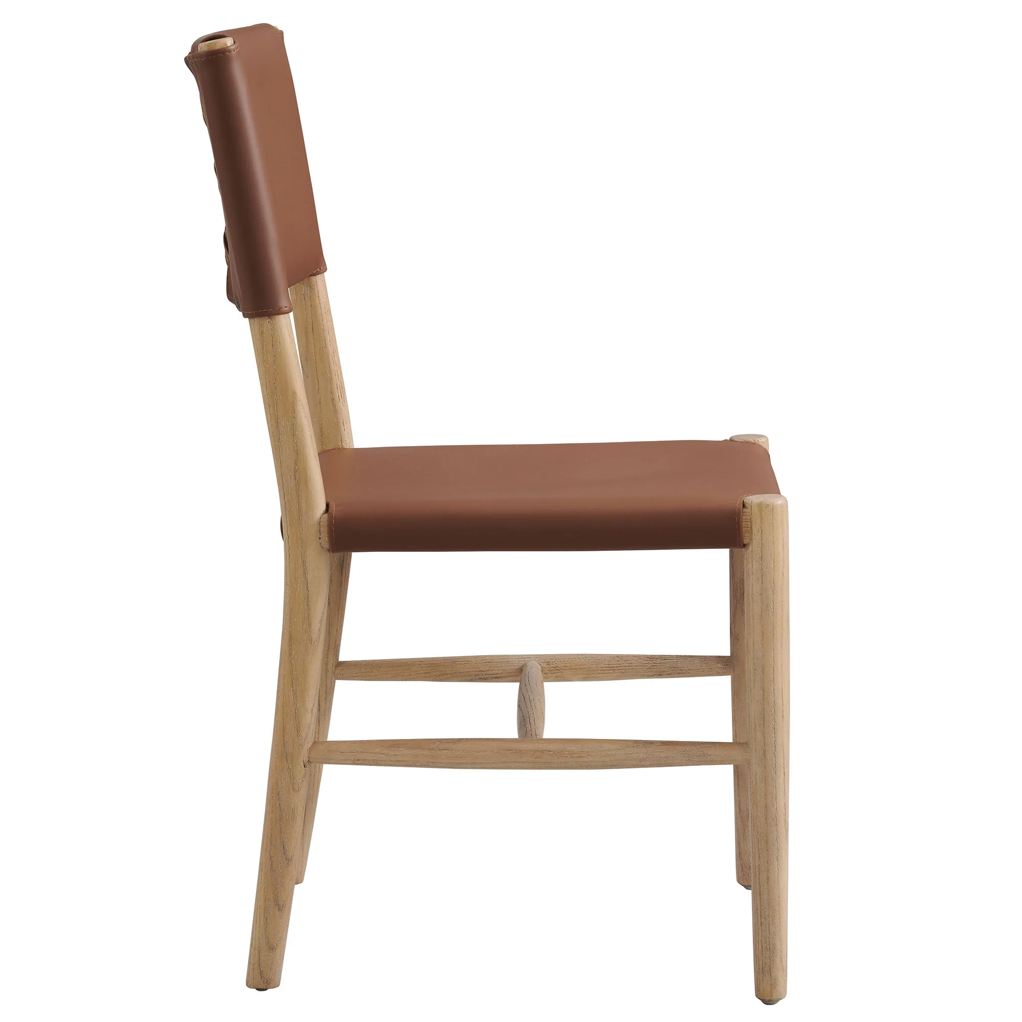 Dover Wood Vegan Leather Dining Side Chairs Set of 2 by Modway - Image 5