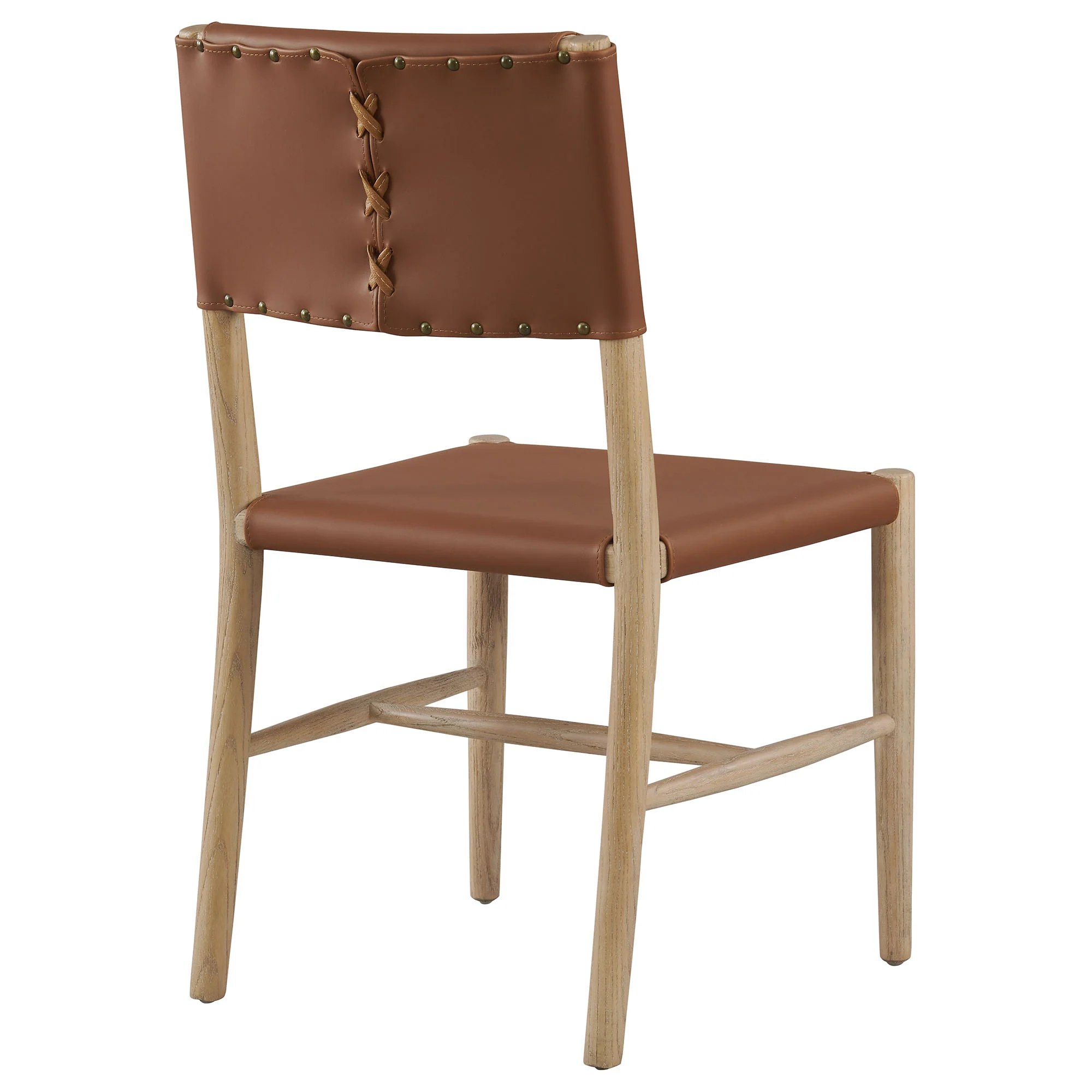 Dover Wood Vegan Leather Dining Side Chairs Set of 2 by Modway - Image 6