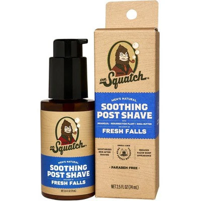 DR. SQUATCH Men's Natural Soothing Post Shave Fresh Falls 2.5 fl oz - Imperfect Box - Image 4