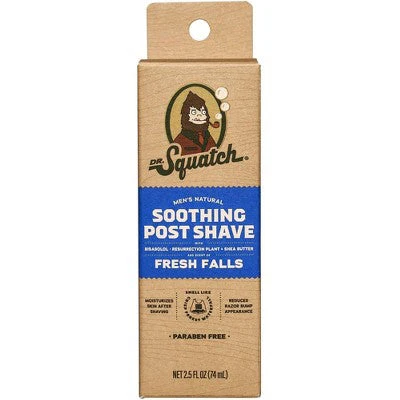 DR. SQUATCH Men's Natural Soothing Post Shave Fresh Falls 2.5 fl oz - Imperfect Box - Image 5