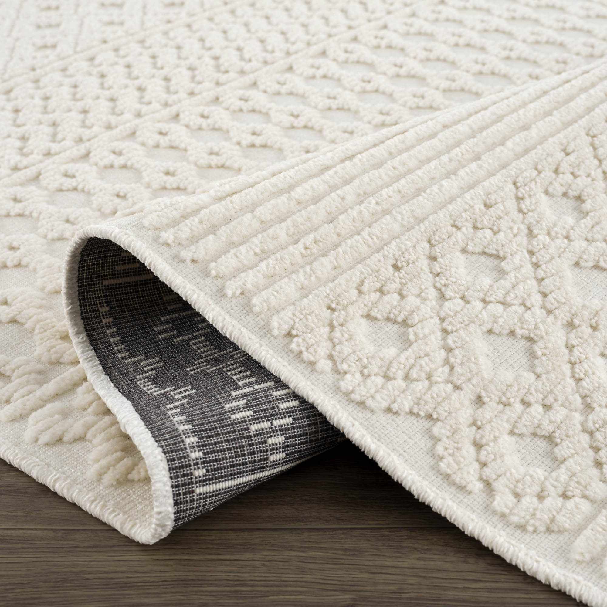 Drago White Washable Area Rug - Image 11