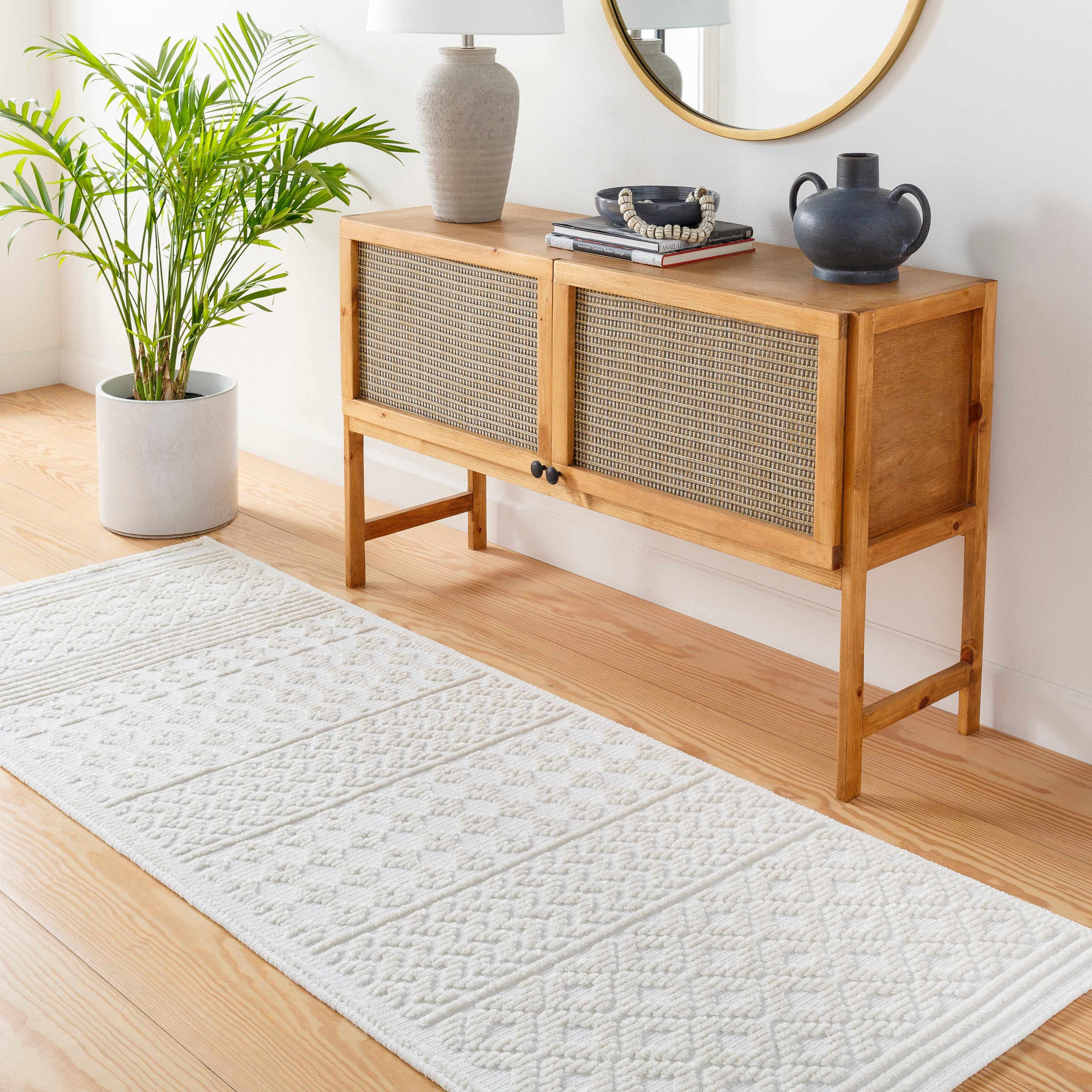 Drago White Washable Area Rug - Image 14