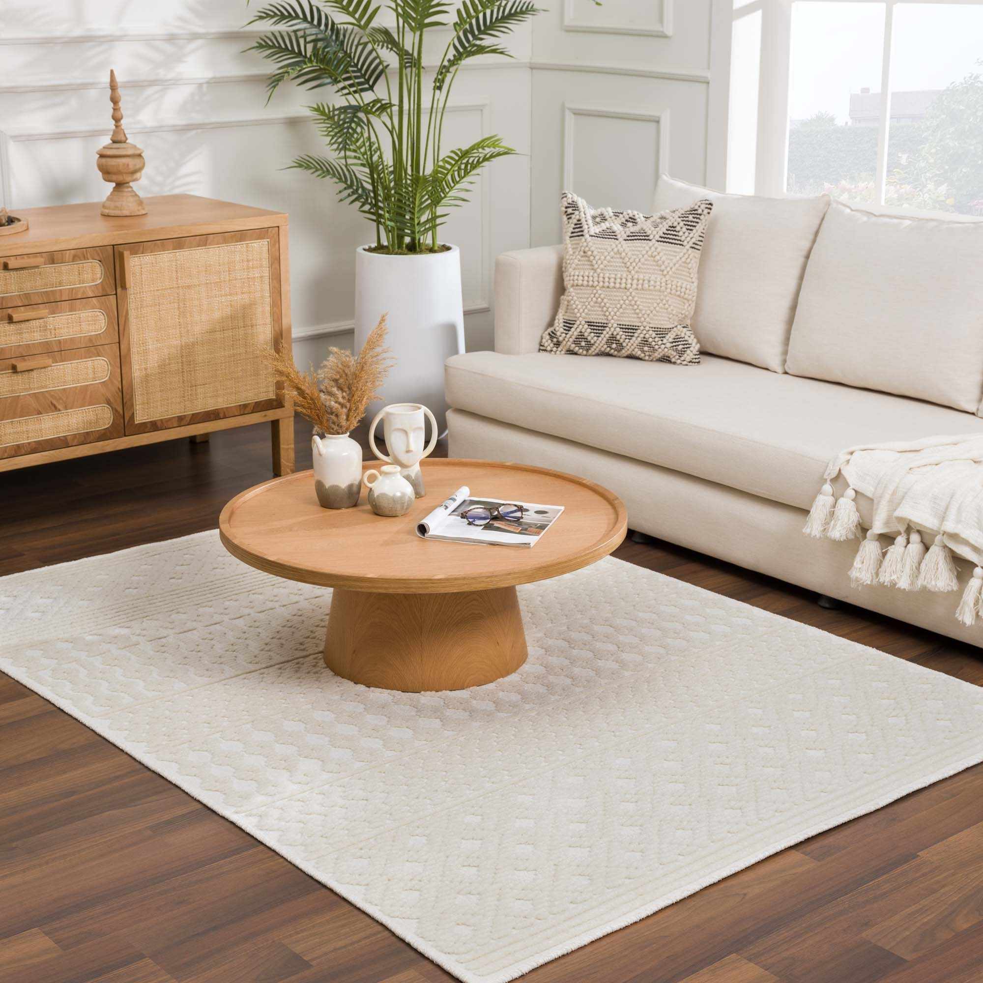 Drago White Washable Area Rug - Image 21
