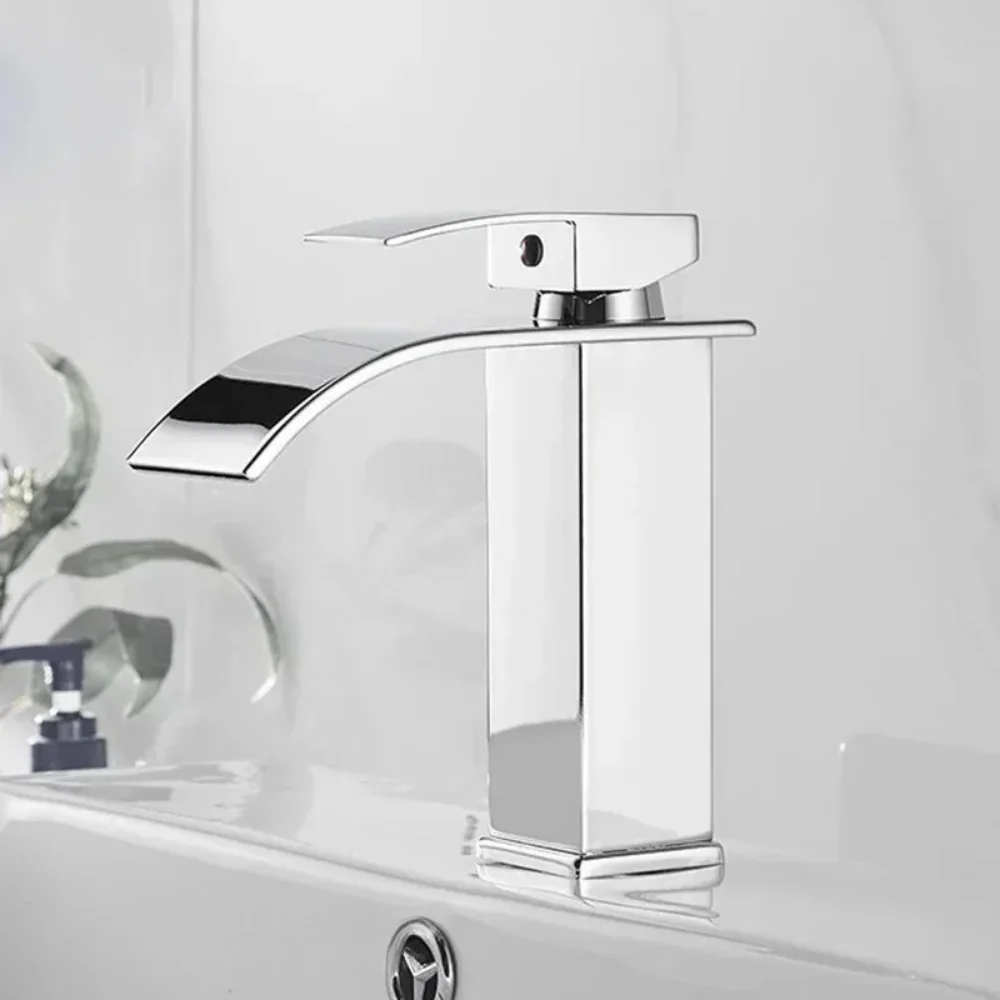 Dragon Head Waterfall Faucet Bathroom Kitchen Sink Hot Cold Single Handle Tap - Image 14