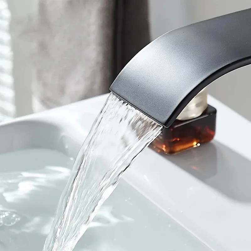Dragon Head Waterfall Faucet Bathroom Kitchen Sink Hot Cold Single Handle Tap - Image 4