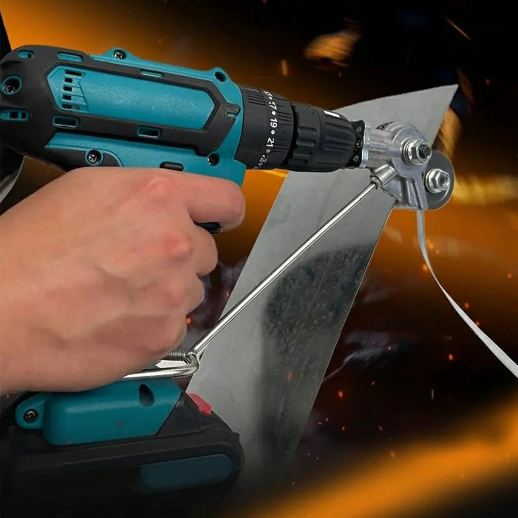 Drill Attachment Sheet Metal Cutter Nibbler Tool for Electric Drill - Image 5