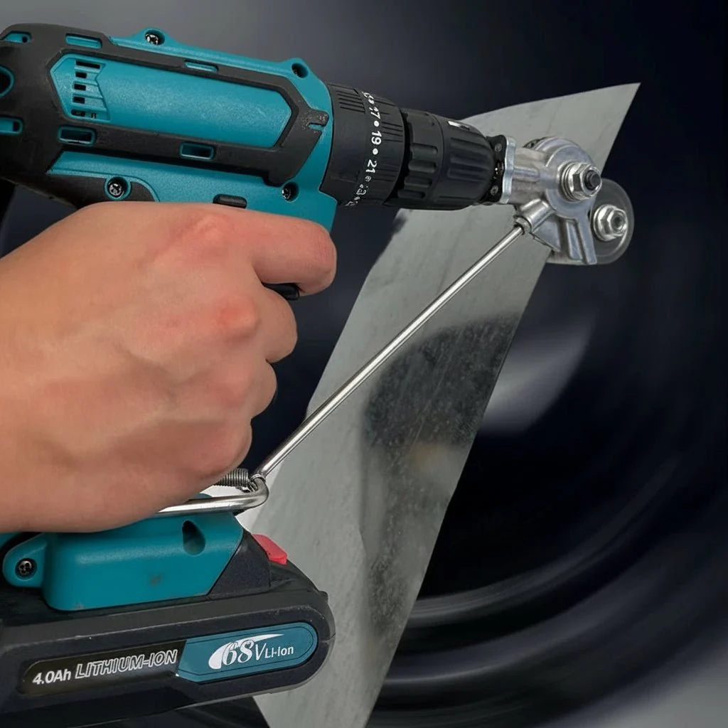 Drill Attachment Sheet Metal Cutter Nibbler Tool for Electric Drill - Image 6
