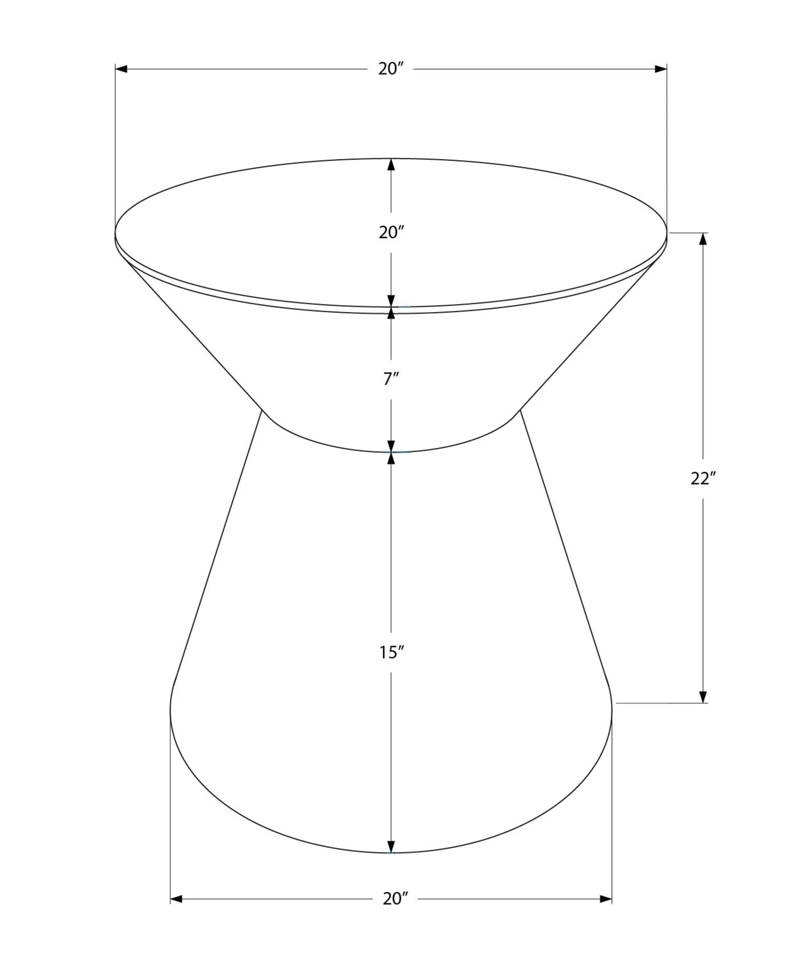 Drum Accent Side Table, Contemporary & Modern Elegant Design - Image 7