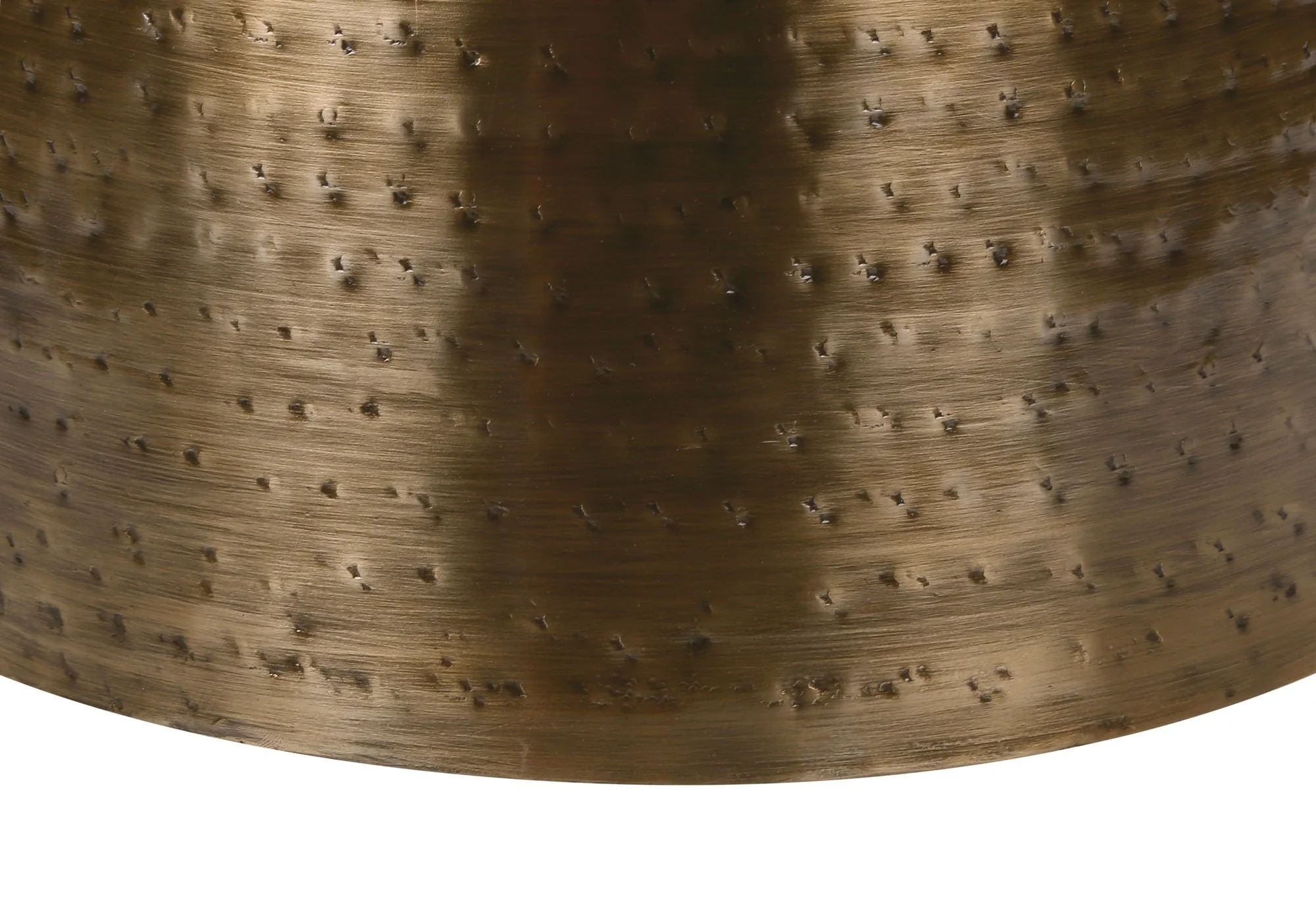 Drum Accent Side Table, Hammered Texture - Image 12