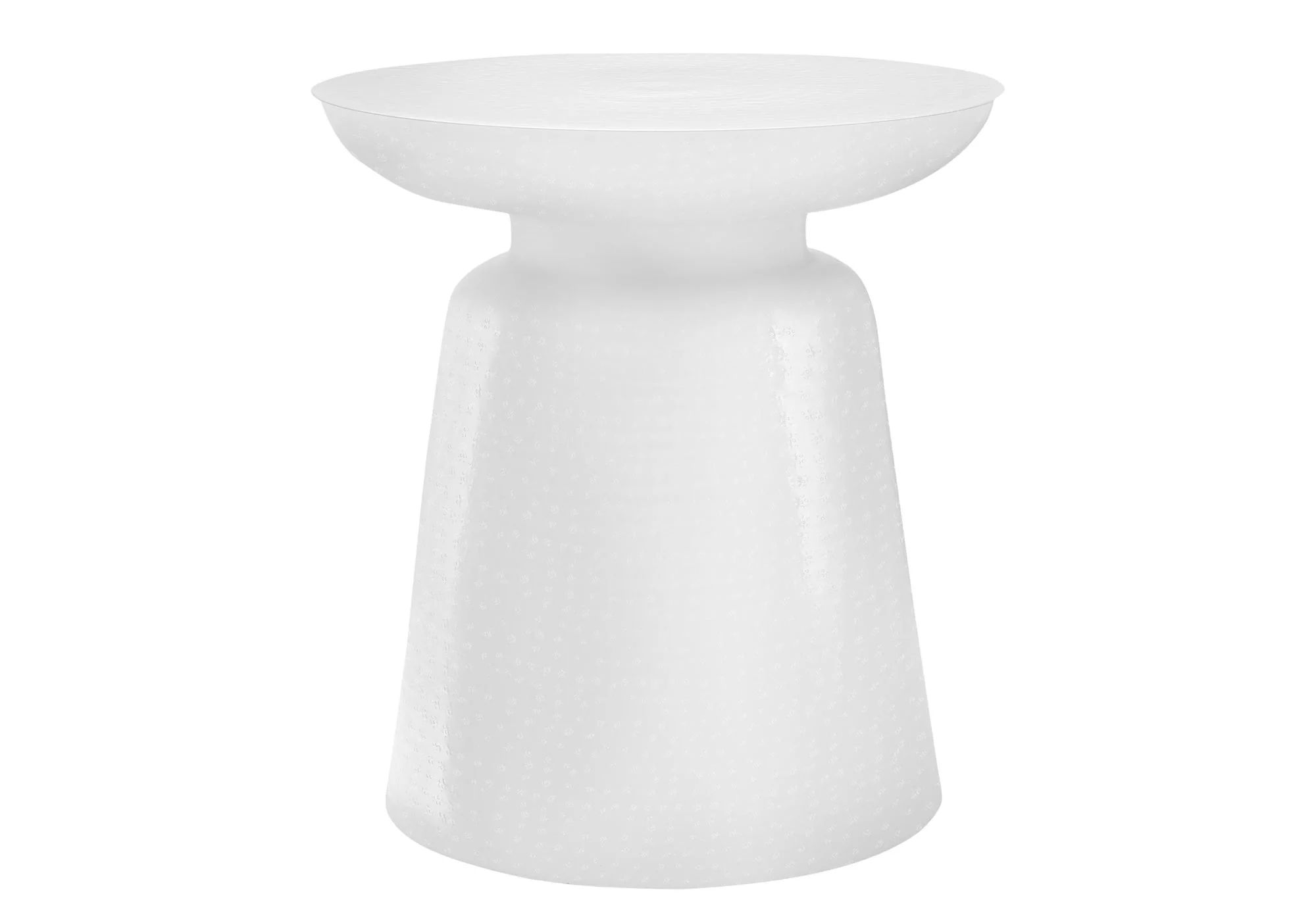 Drum Accent Side Table, Hammered Texture - Image 13