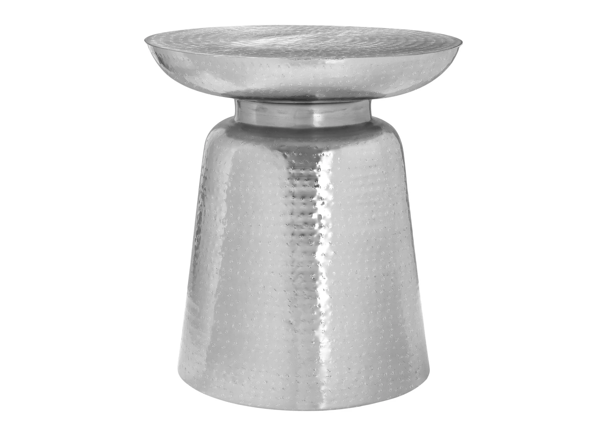 Drum Accent Side Table, Hammered Texture - Image 14