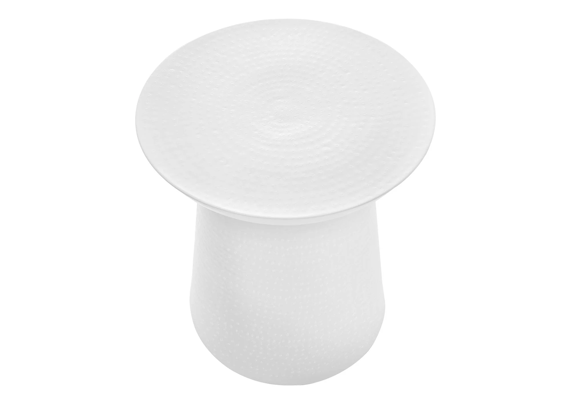 Drum Accent Side Table, Hammered Texture - Image 15