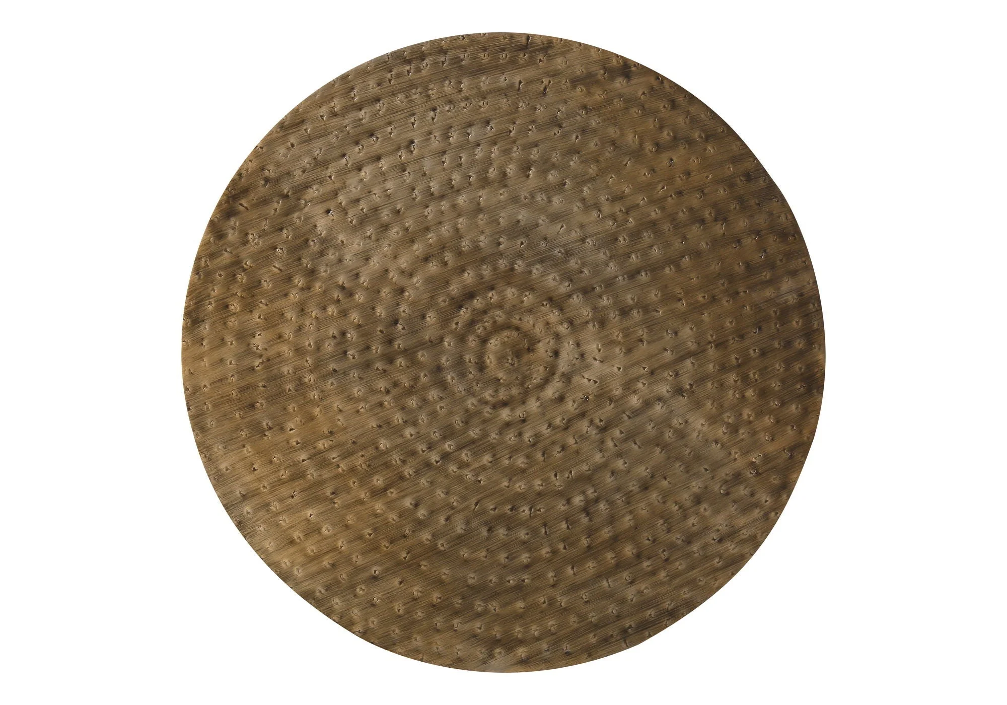 Drum Accent Side Table, Hammered Texture - Image 9