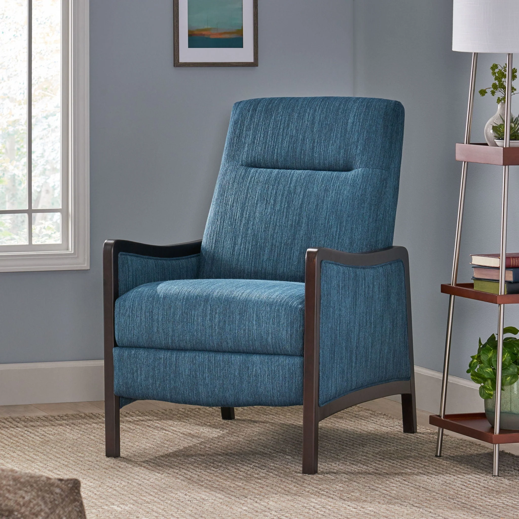 Drury - Contemporary Fabric Upholstered Pushback Recliner - Image 5