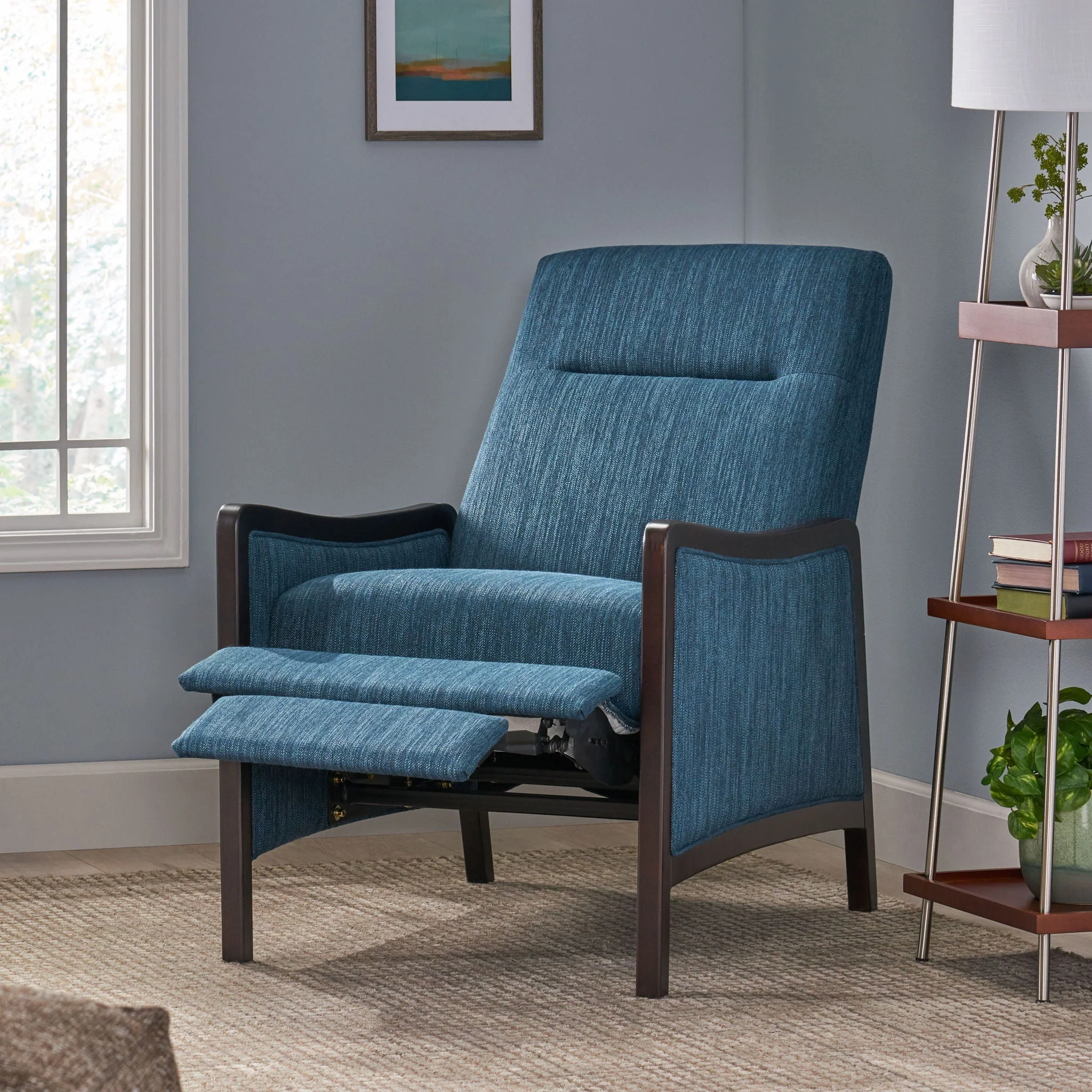 Drury - Contemporary Fabric Upholstered Pushback Recliner - Image 7