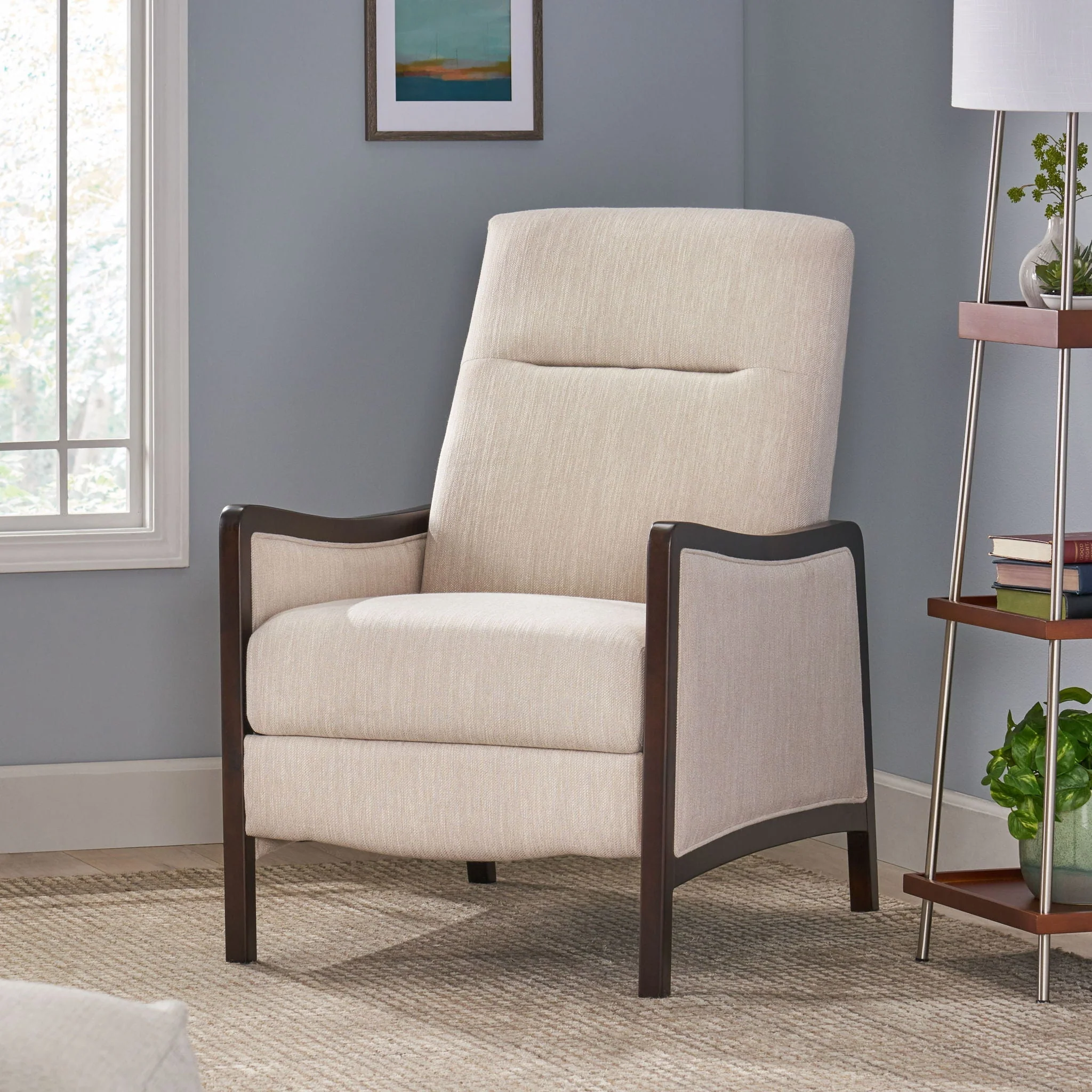 Drury - Contemporary Fabric Upholstered Pushback Recliner - Image 8