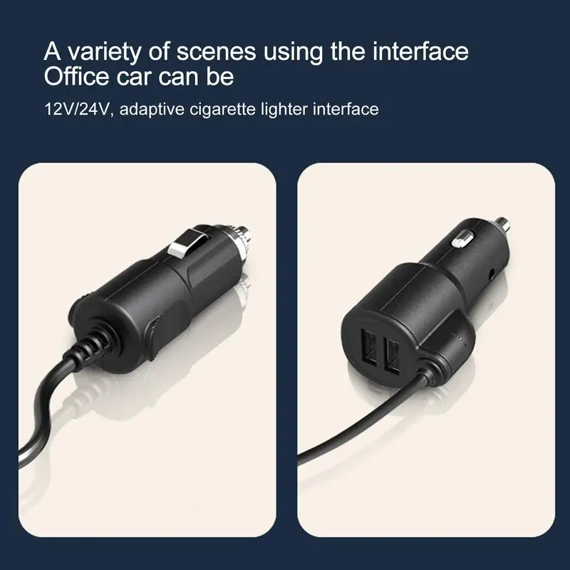 Dual Head Car Cooling Fan 12V/24V 3-Speed with Remote - Image 4