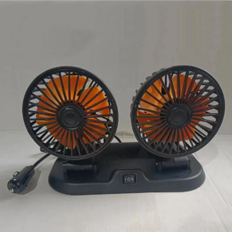 Dual Head Car Cooling Fan 2-Speed USB 5V 12V 24V - Image 5