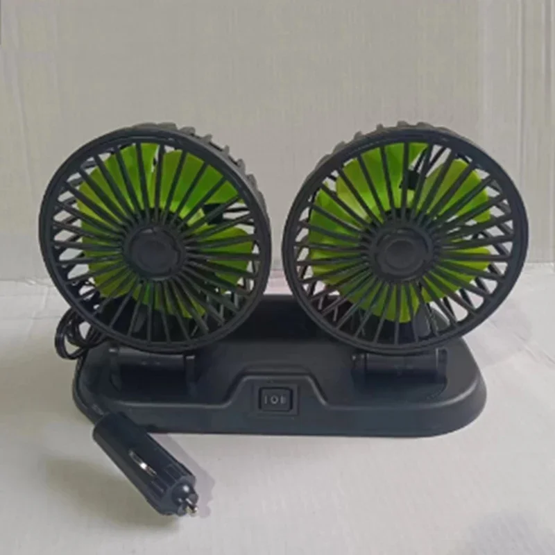 Dual Head Car Cooling Fan 2-Speed USB 5V 12V 24V - Image 8