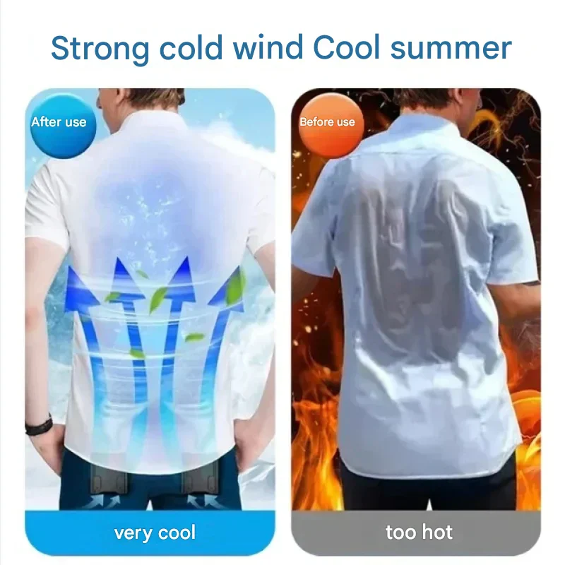 Dual Outlet Waist Fan Portable Hands Free Cooling Fan - Image 5