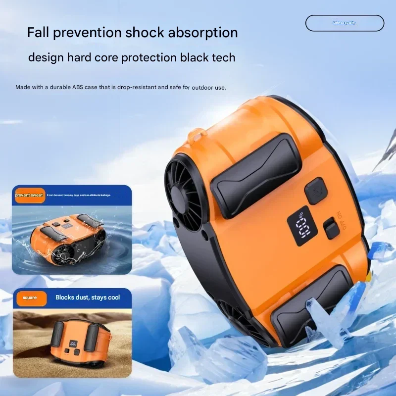 Dual Outlet Waist Fan Portable Hands Free Cooling Fan - Image 6