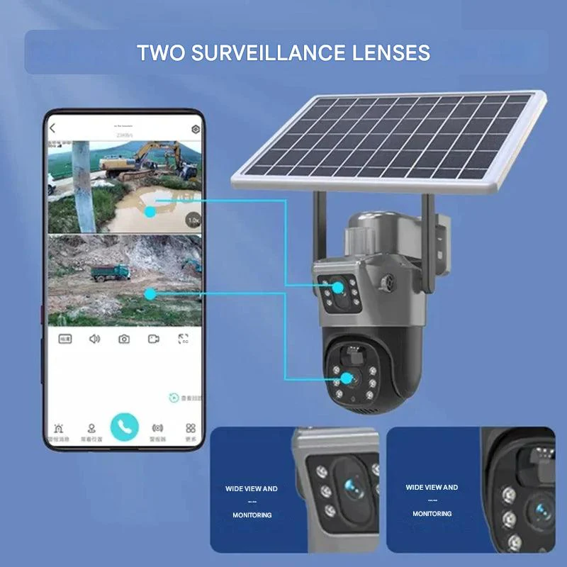 DualGuard Solar 4K Wireless Security Camera with Dual Lens & 10x Zoom - Image 12