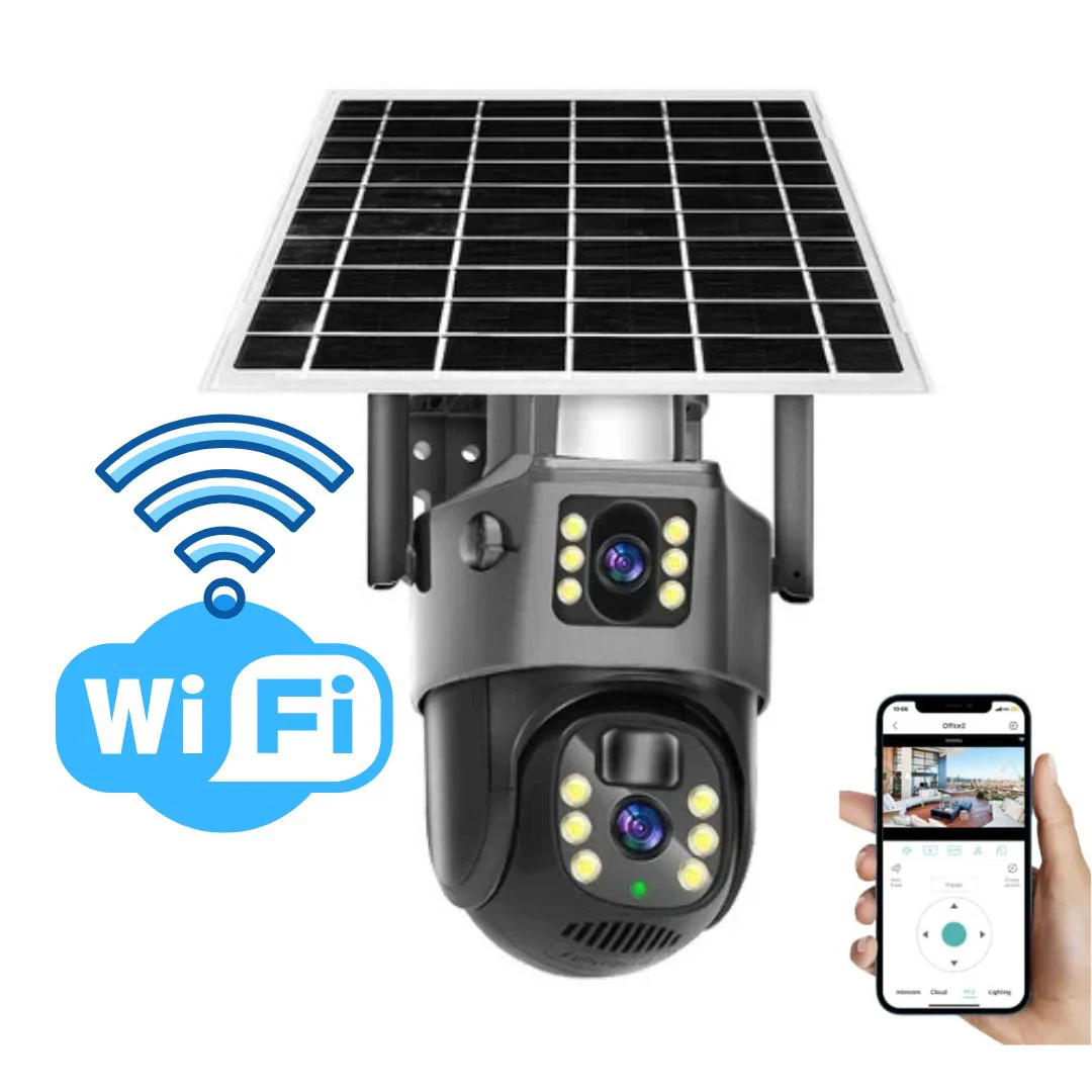 DualGuard Solar 4K Wireless Security Camera with Dual Lens & 10x Zoom - Image 3