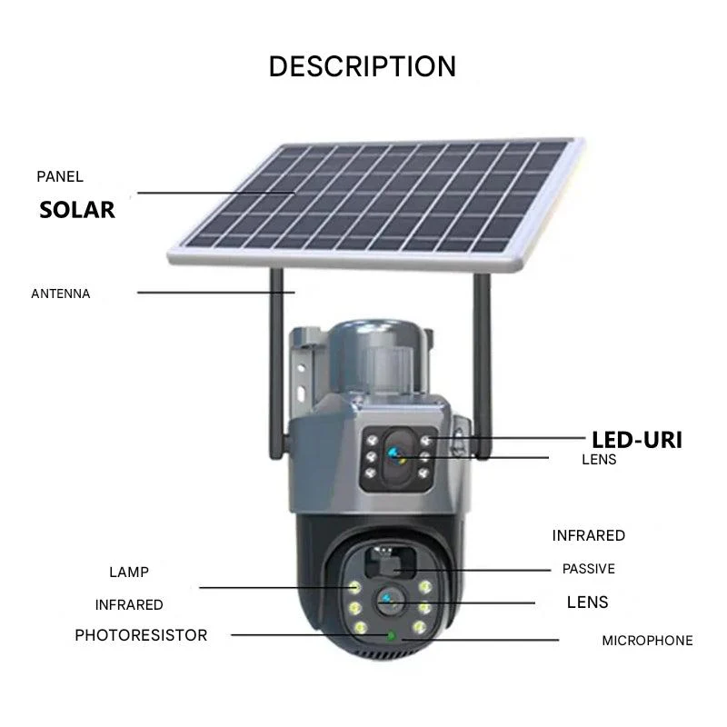 DualGuard Solar 4K Wireless Security Camera with Dual Lens & 10x Zoom - Image 4