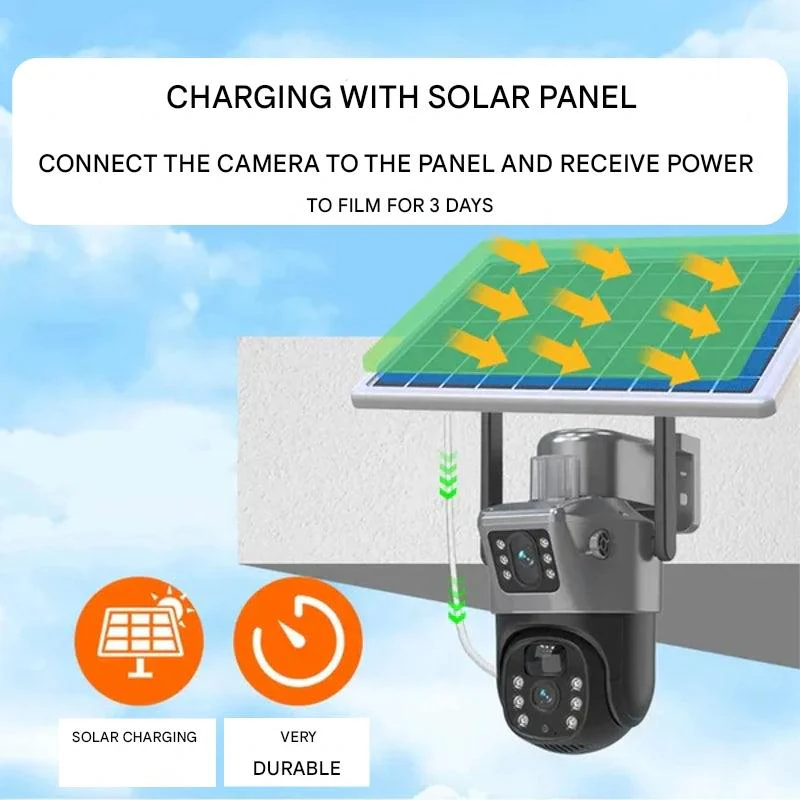 DualGuard Solar 4K Wireless Security Camera with Dual Lens & 10x Zoom - Image 7