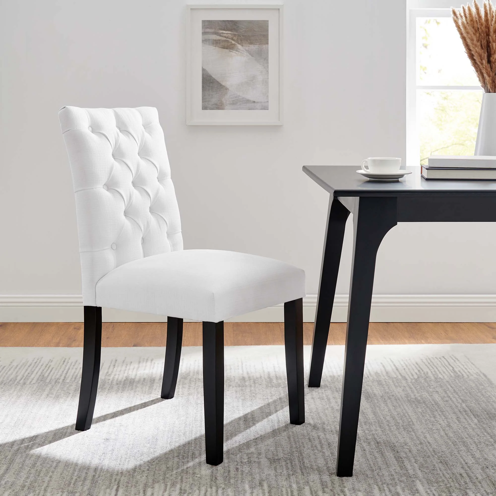Duchess Button Tufted Fabric Dining Chair by Modway - Image 7