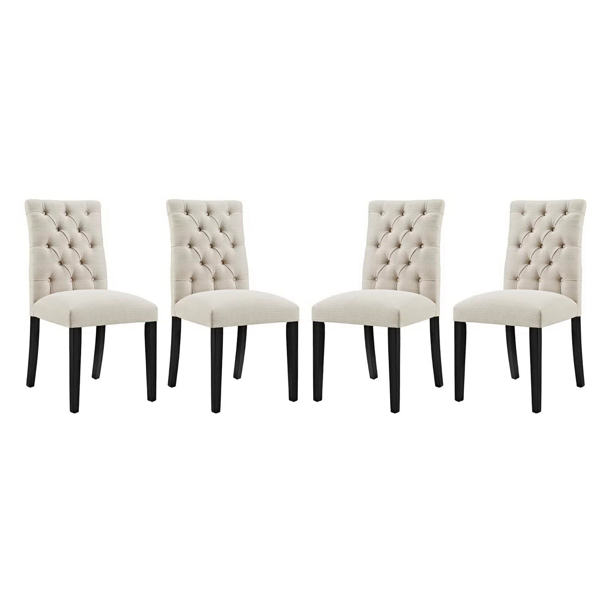 Duchess Fabric Dining Chair Set of 4 by Modway - Image 8