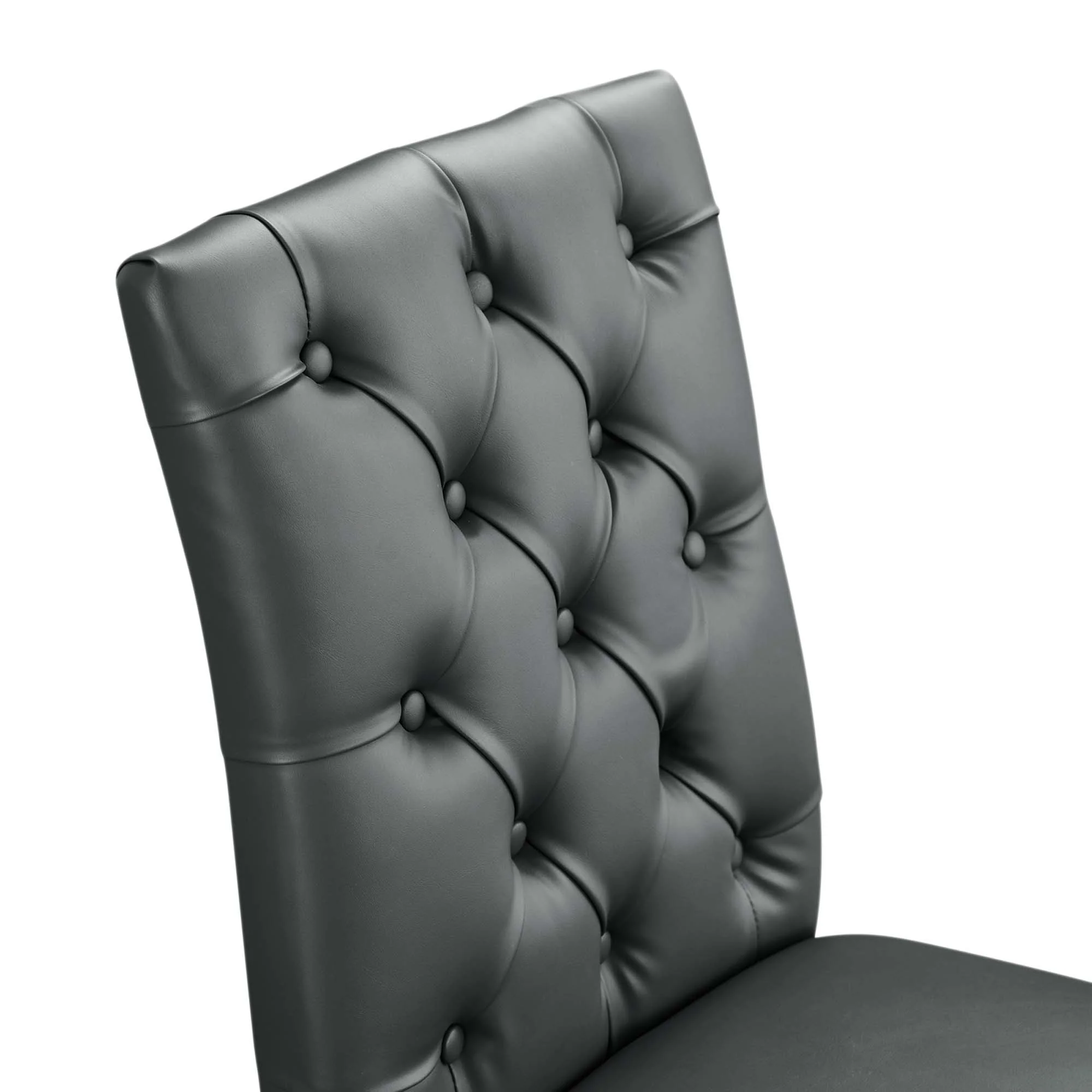 Duchess Vinyl Dining Chair Set of 2 by Modway - Image 13