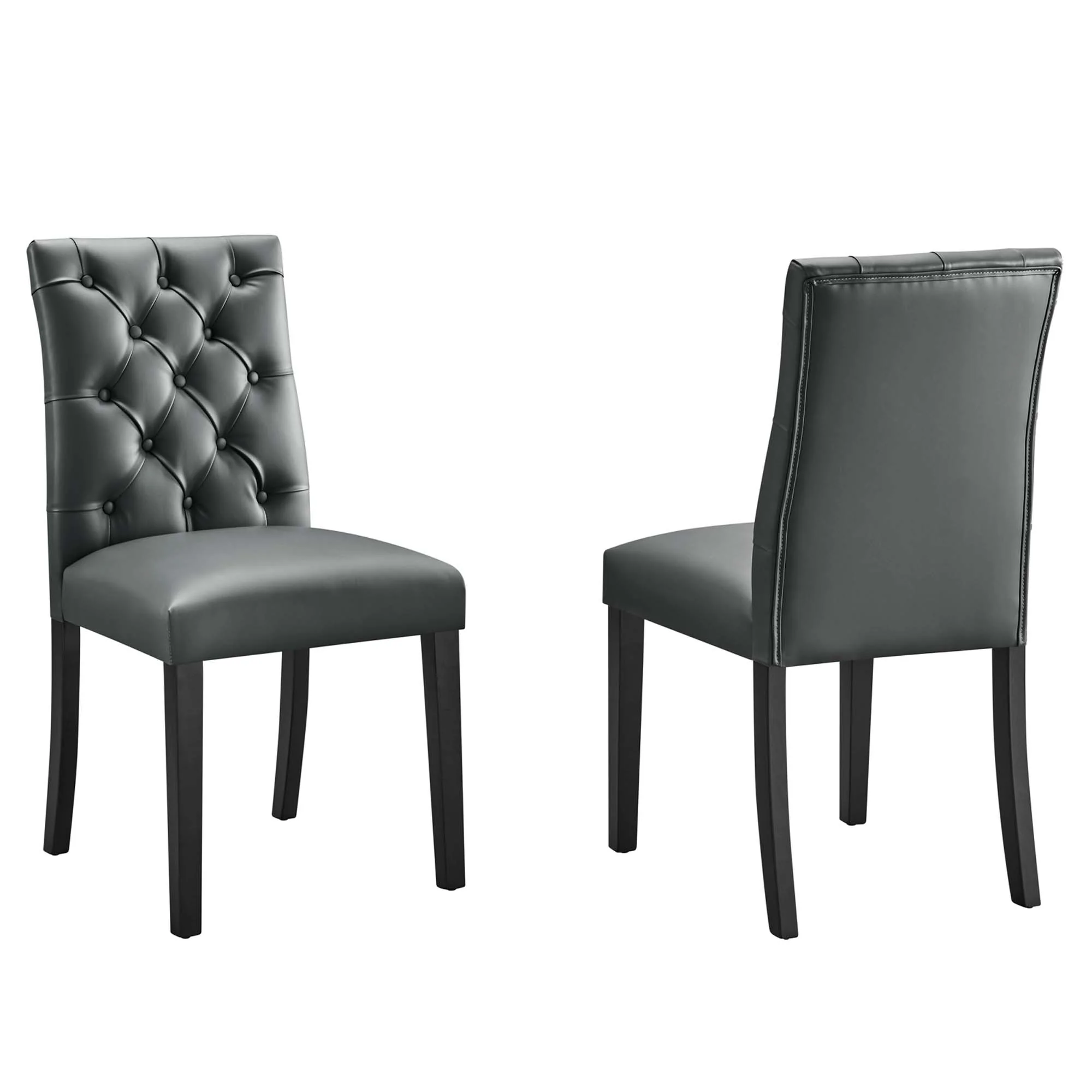 Duchess Vinyl Dining Chair Set of 2 by Modway - Image 19