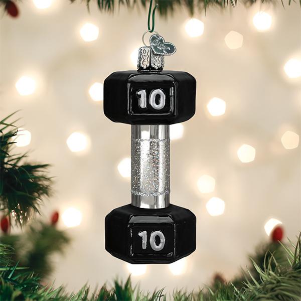 Dumbbell Christmas Ornament by Old World Christmas