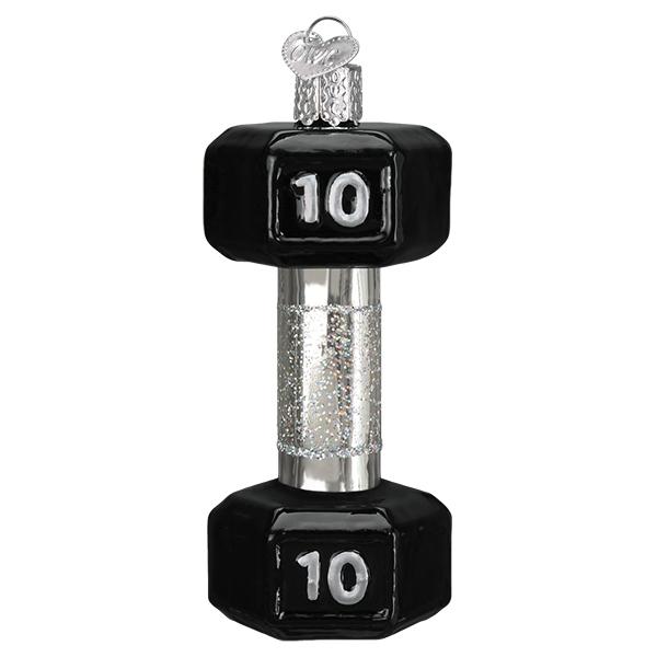 Dumbbell Christmas Ornament by Old World Christmas - Image 4