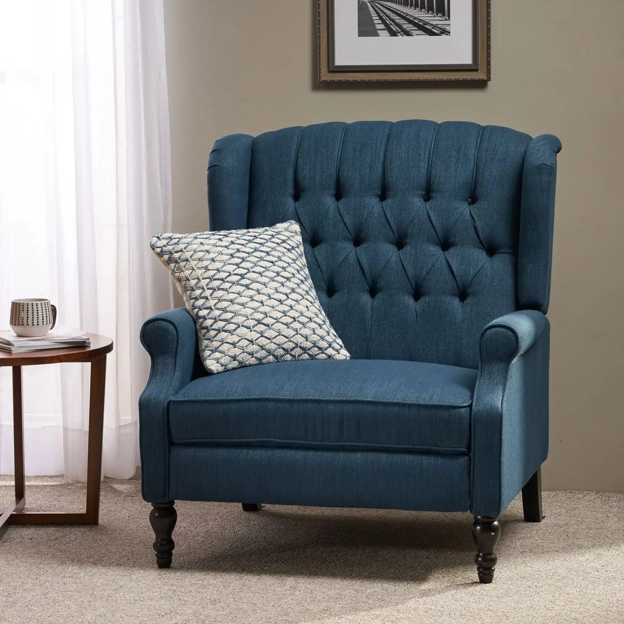 Dunham - Contemporary Fabric Tufted Oversized Pushback Recliner - Image 10