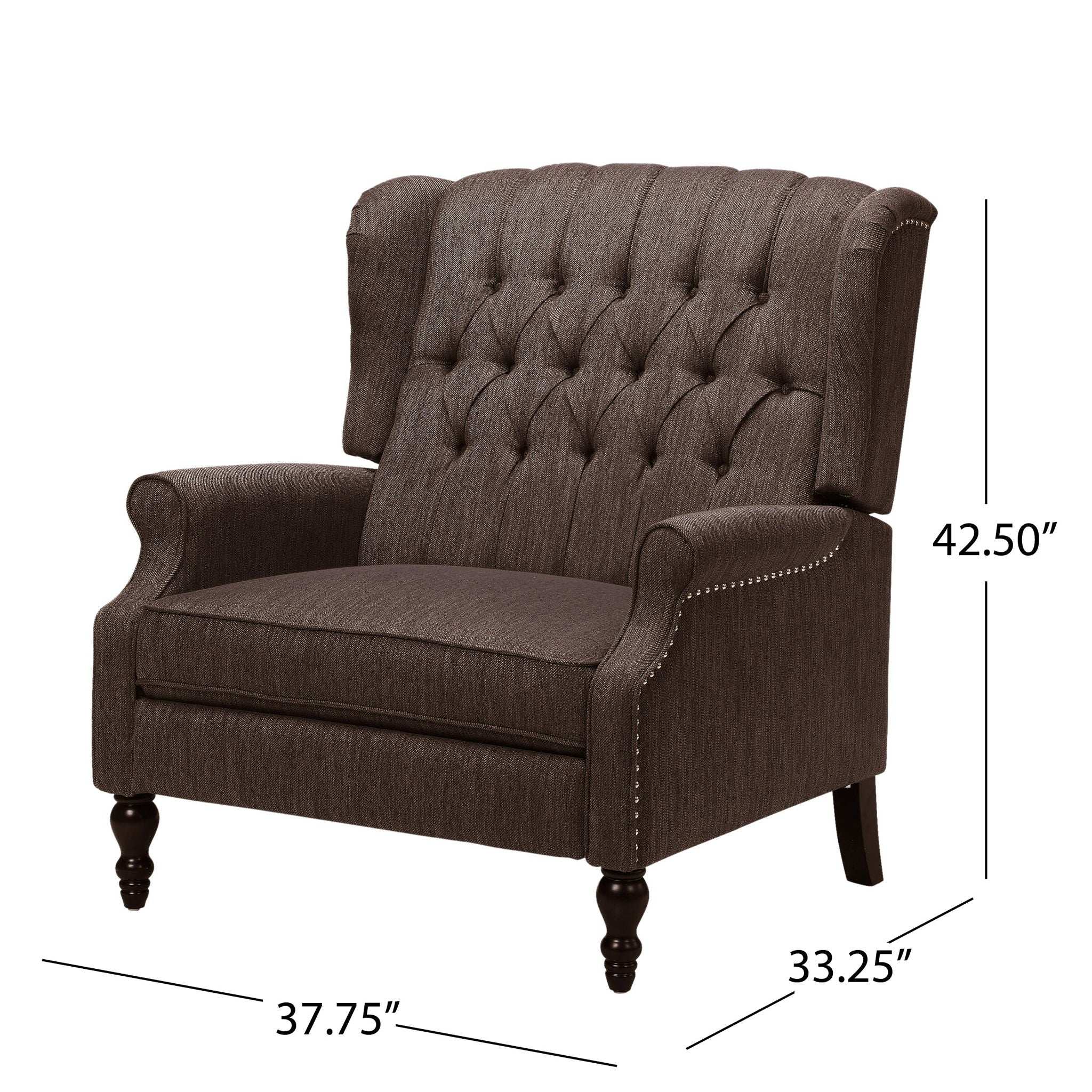Dunham - Contemporary Fabric Tufted Oversized Pushback Recliner - Image 11