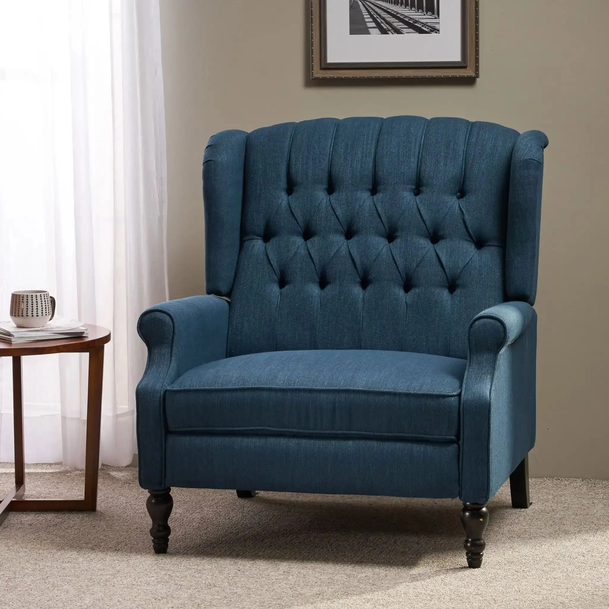 Dunham - Contemporary Fabric Tufted Oversized Pushback Recliner - Image 12
