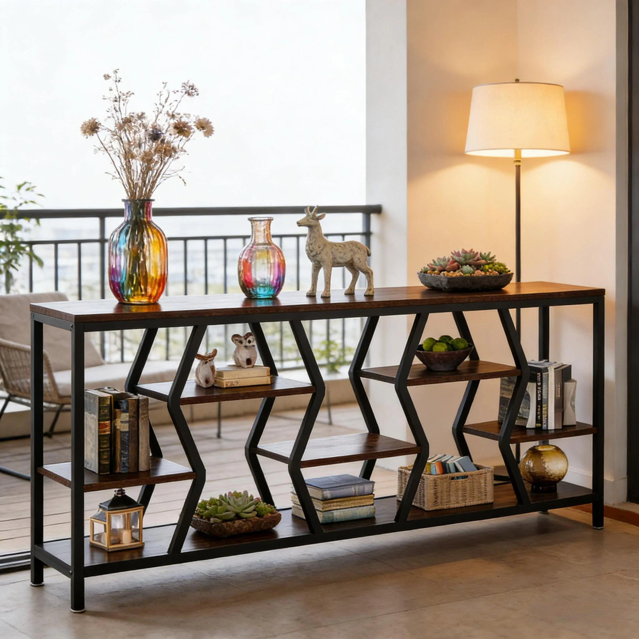 Durable Sofa Console Table with Generous Storage - Image 2
