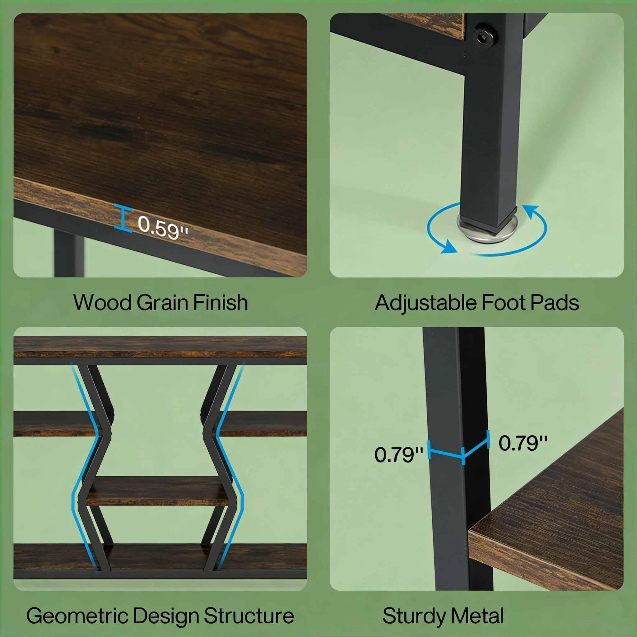 Durable Sofa Console Table with Generous Storage - Image 3