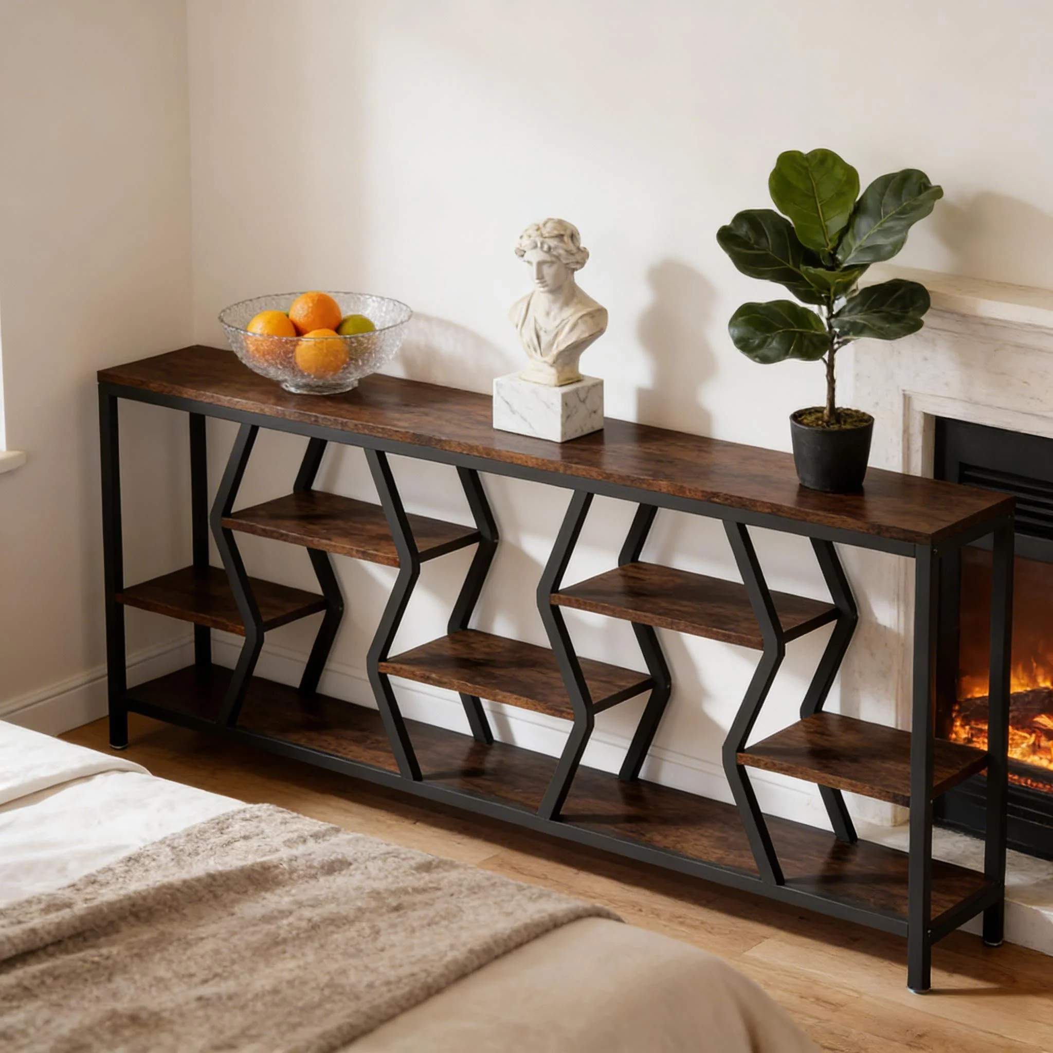 Durable Sofa Console Table with Generous Storage - Image 5