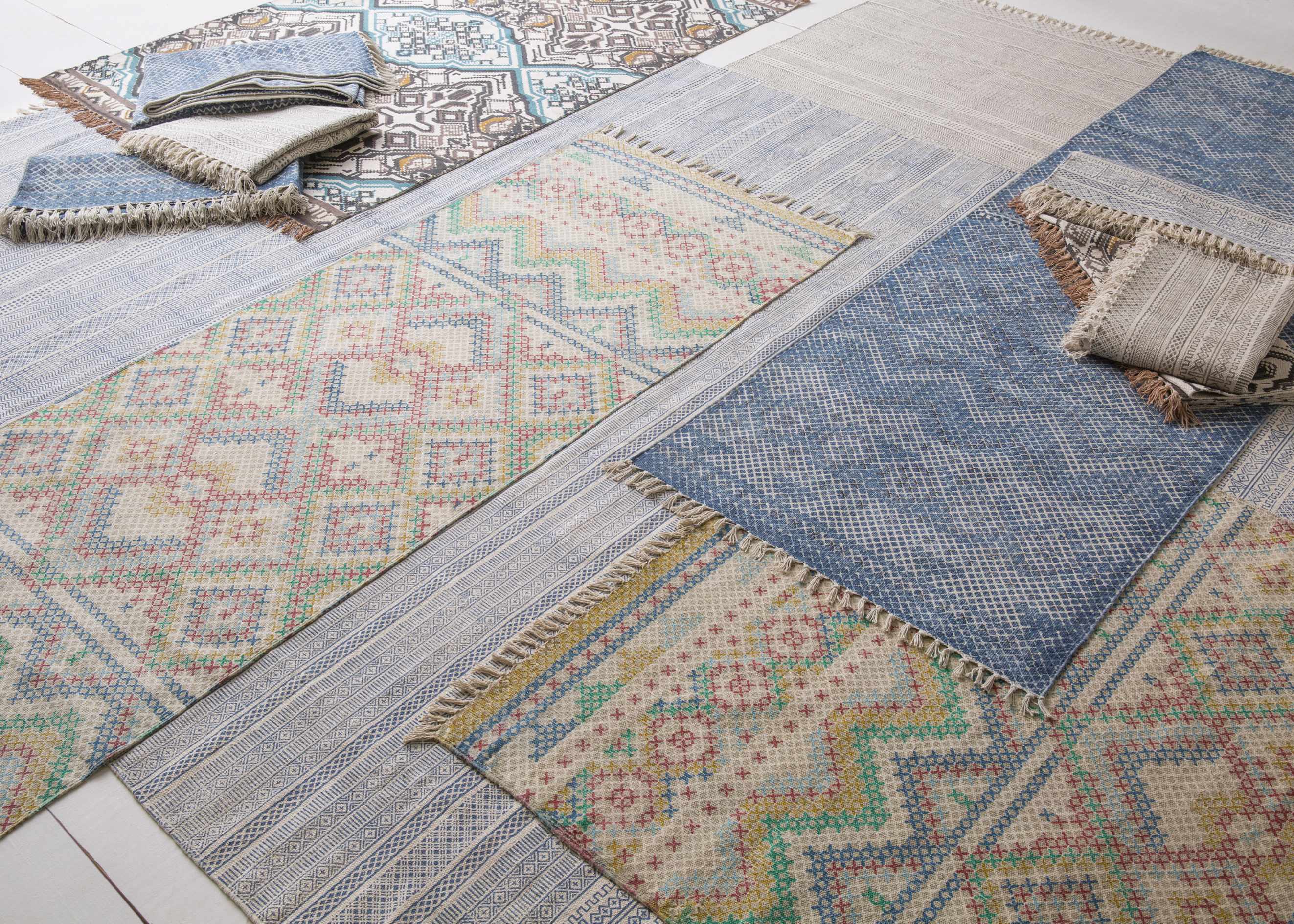Durbin Off-White Cotton Flatweave Carpet - Clearance - Image 10