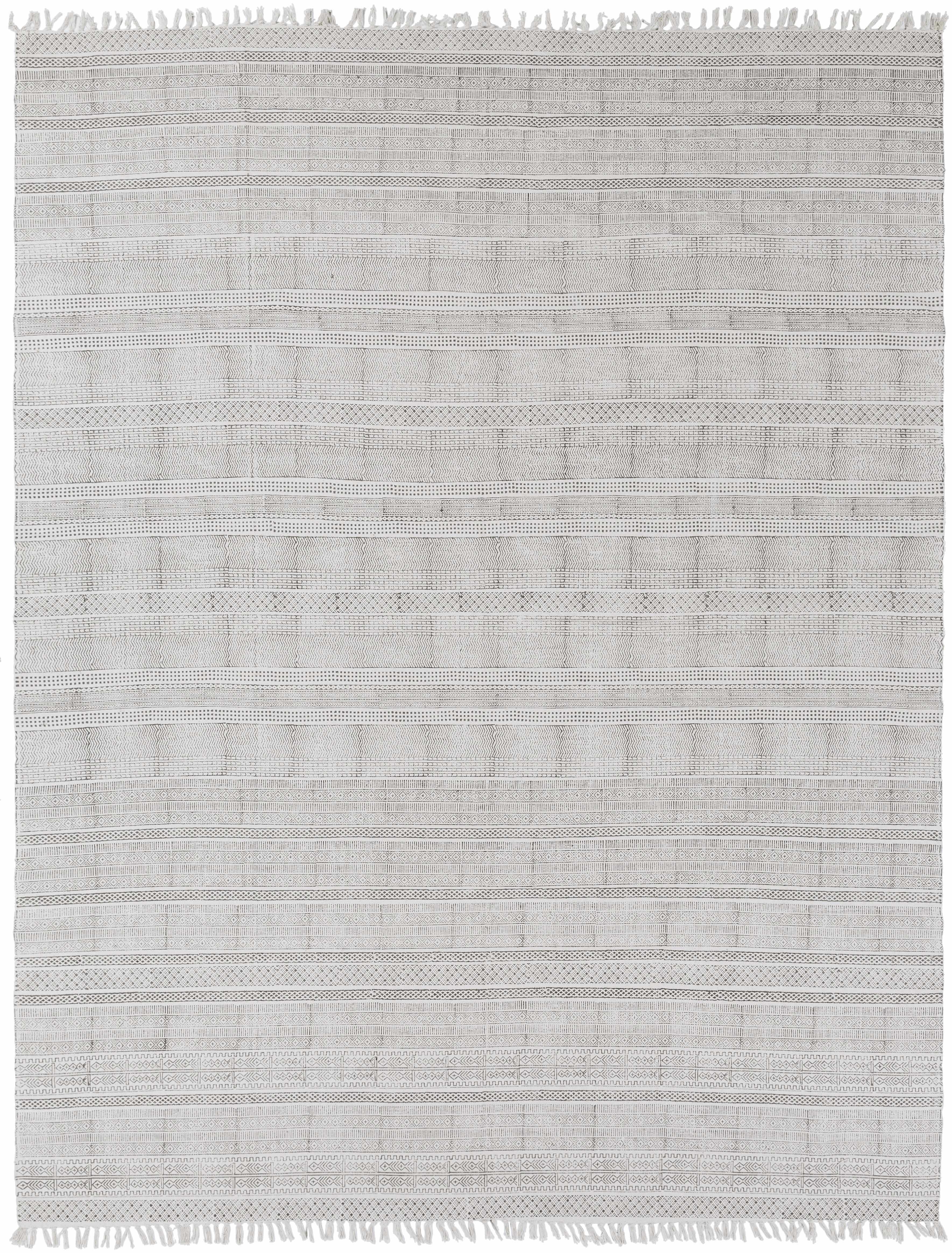 Durbin Off-White Cotton Flatweave Carpet - Clearance - Image 8