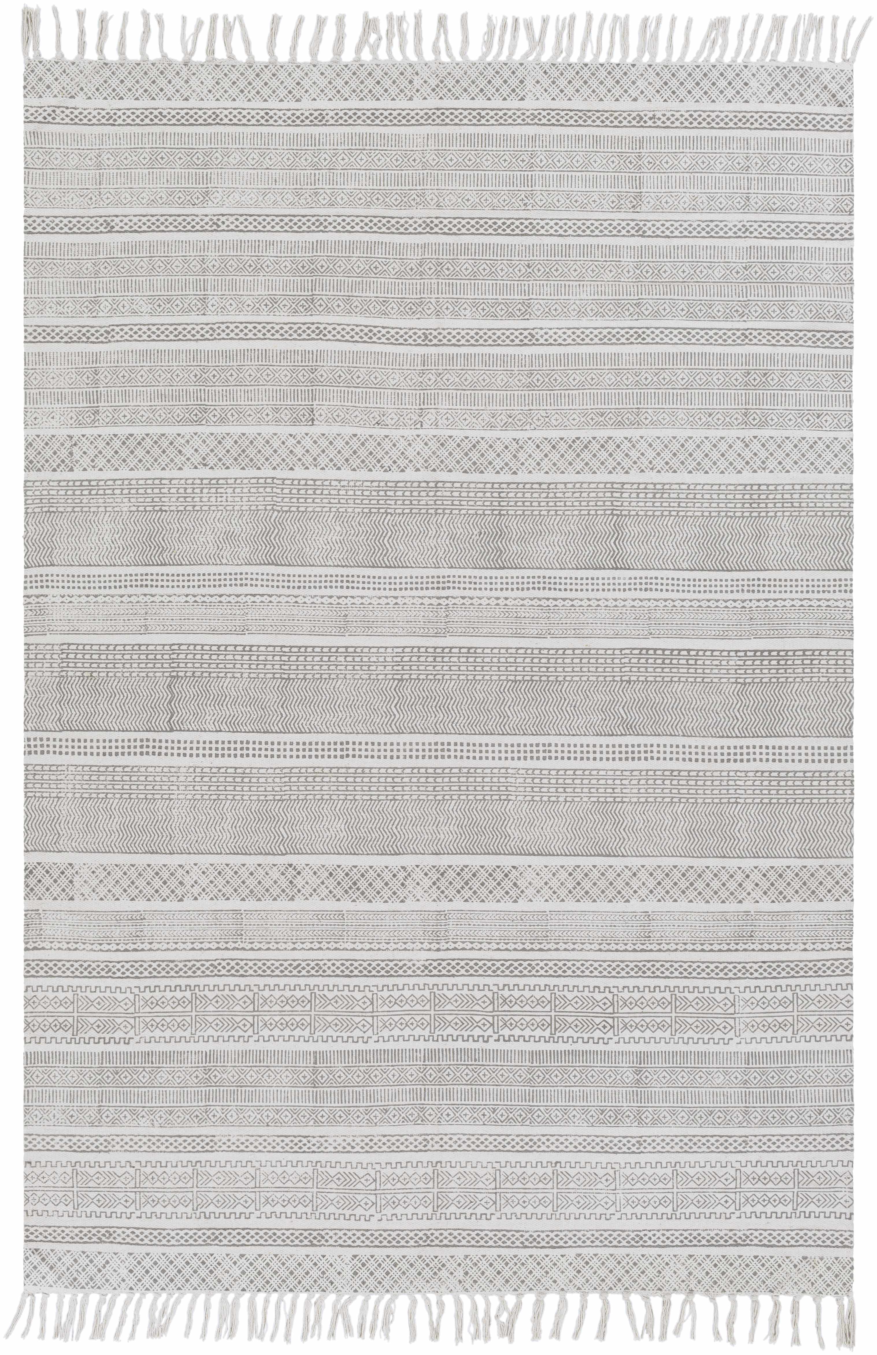 Durbin Off-White Cotton Flatweave Carpet - Clearance - Image 9