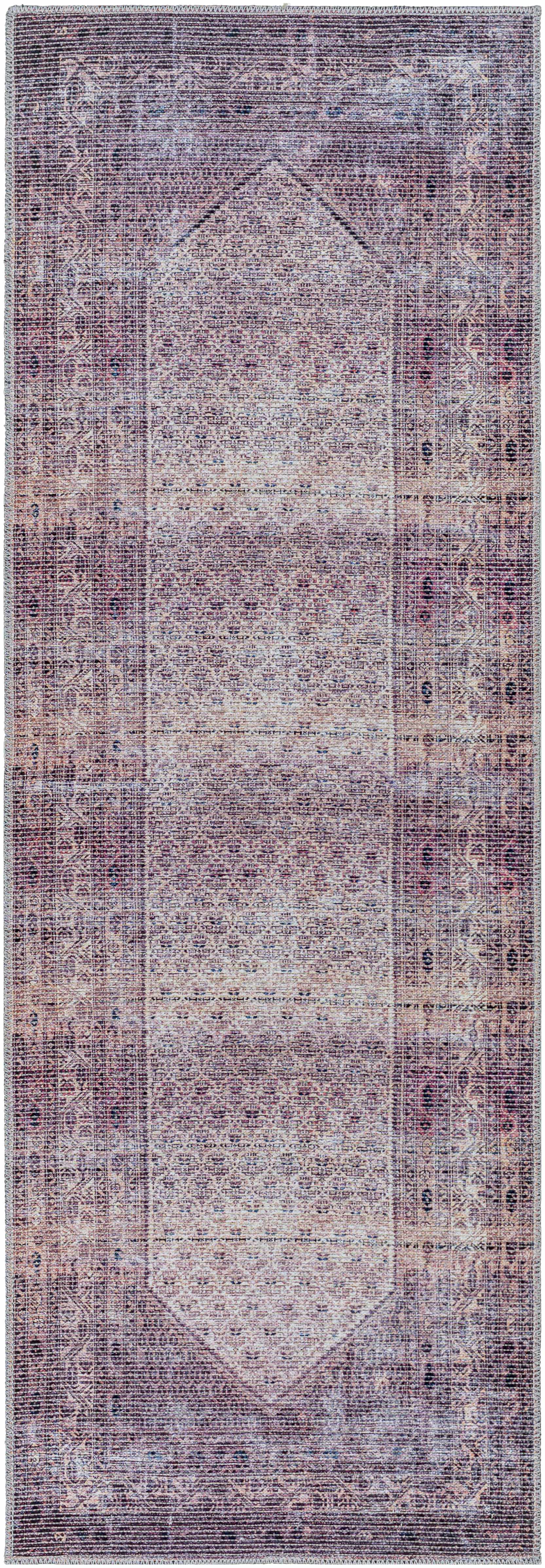Dusty Pink Bagacay Distressed Washable Area Rug - Clearance - Image 10