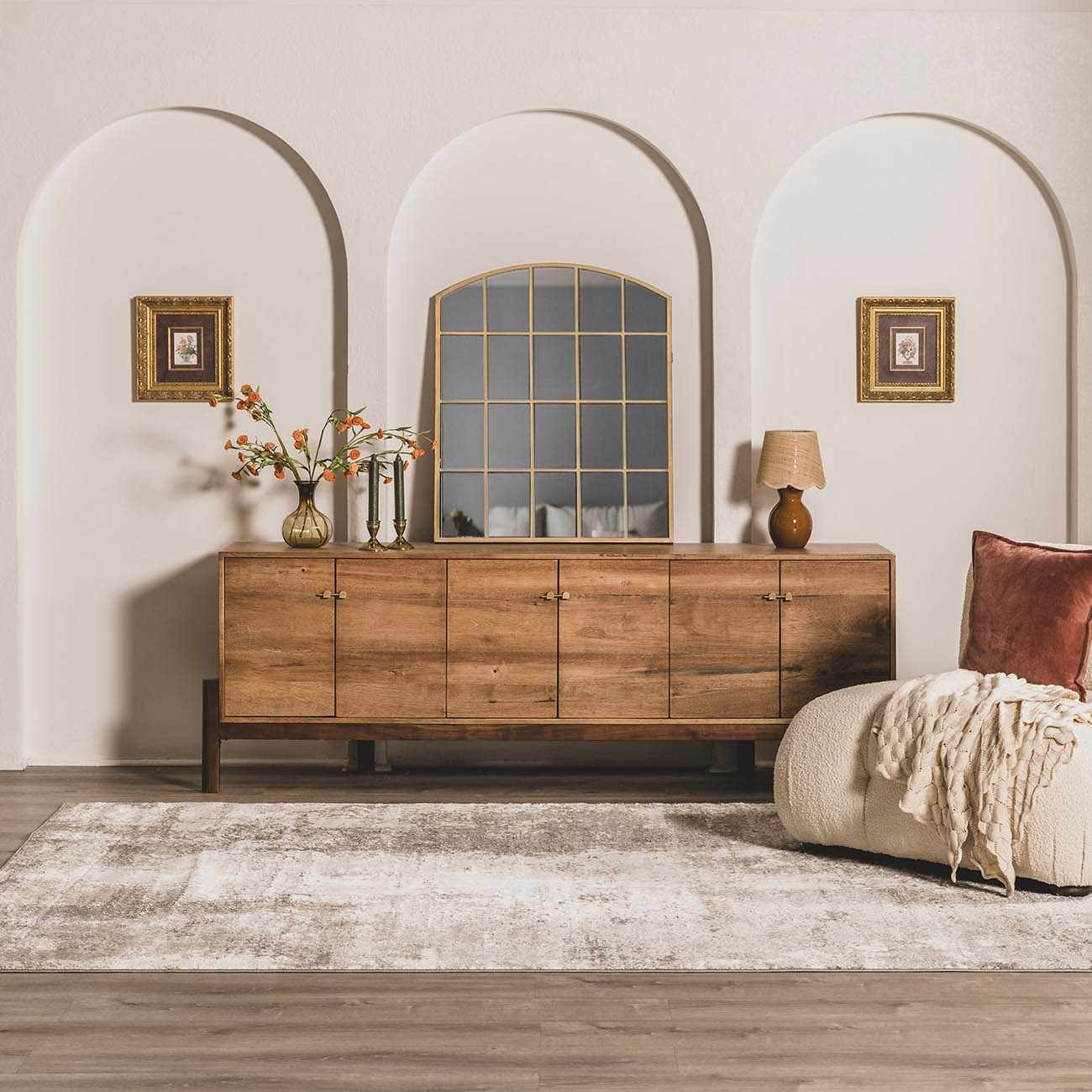 Duval Taupe Abstract Area Rug - Image 2