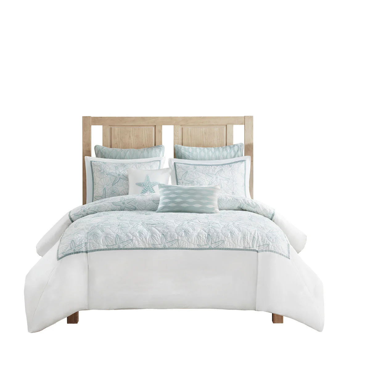 Duvet Cover Mini Set White Full/Queen - Image 10