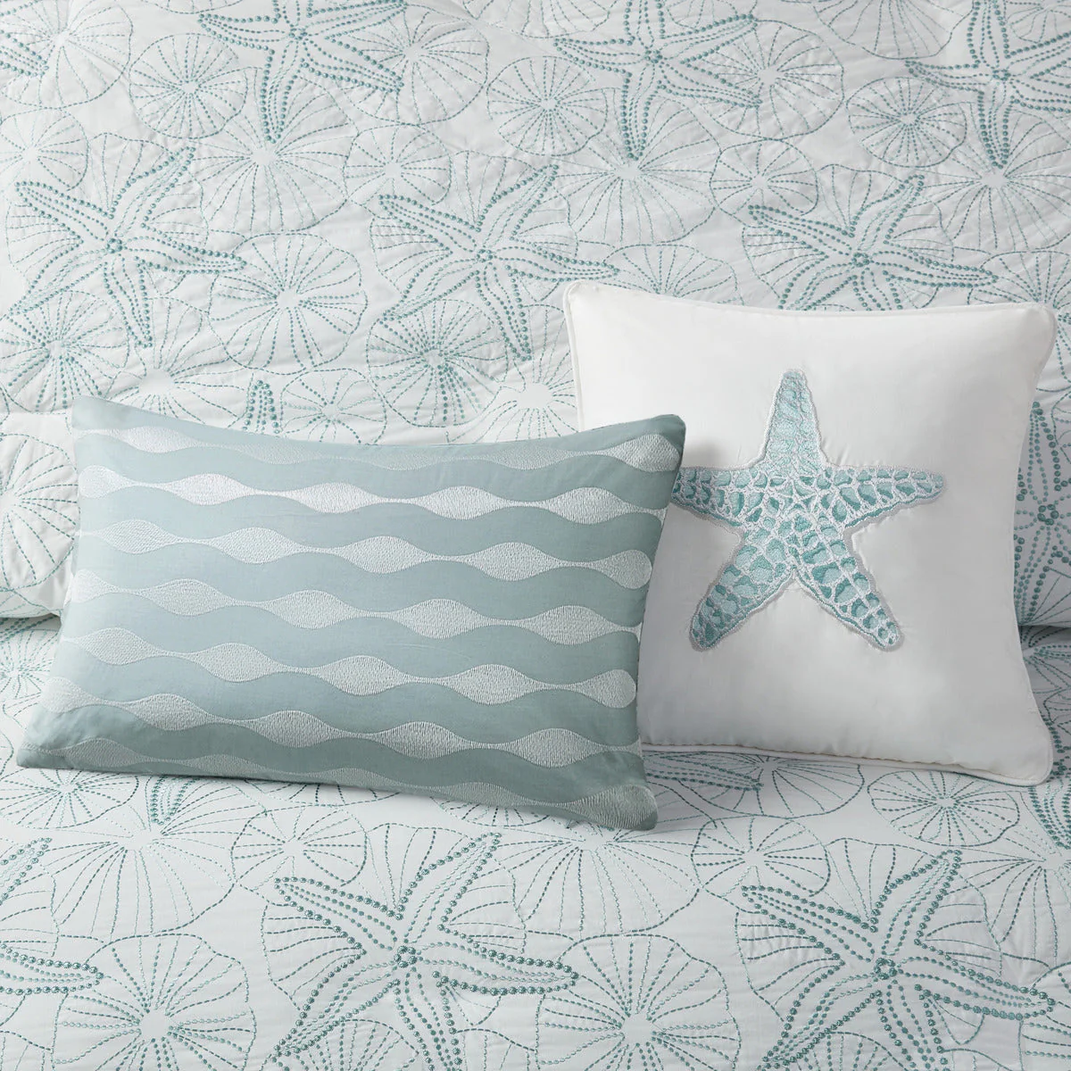 Duvet Cover Mini Set White Full/Queen - Image 11