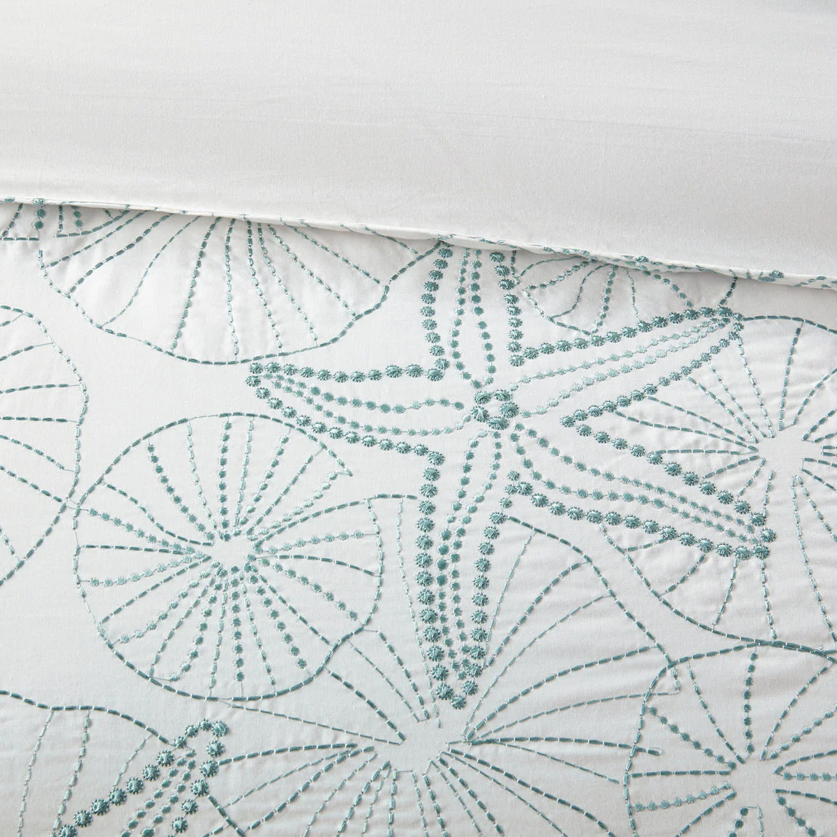 Duvet Cover Mini Set White Full/Queen - Image 12