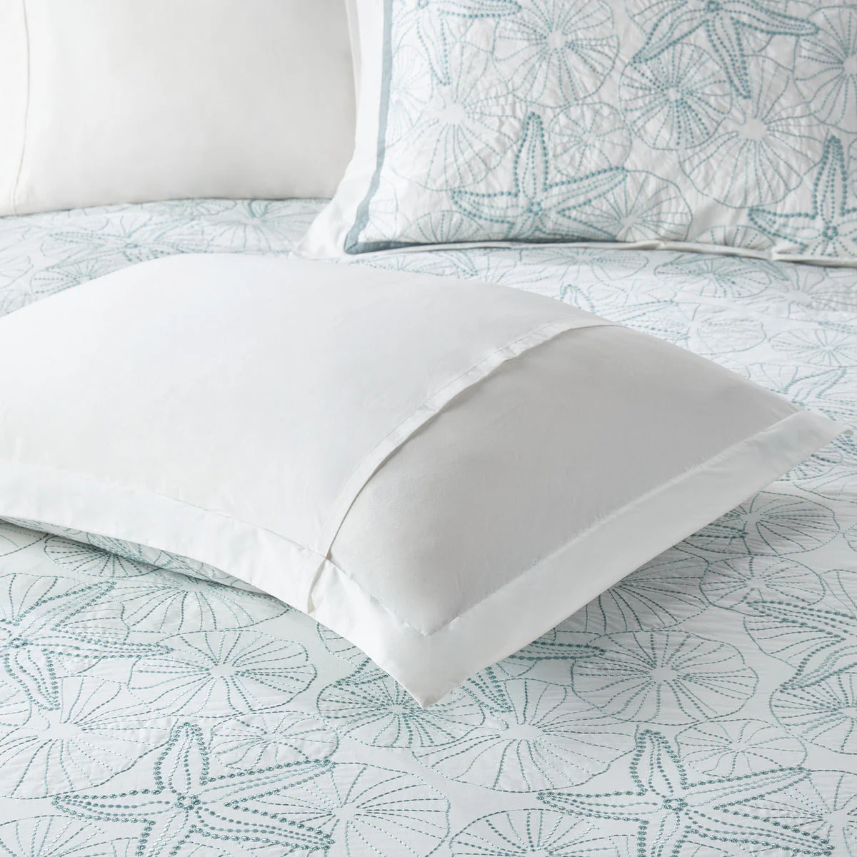 Duvet Cover Mini Set White Full/Queen - Image 19